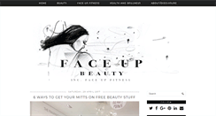 Desktop Screenshot of faceupbeauty.com