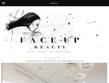 Tablet Screenshot of faceupbeauty.com